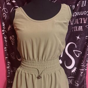 Olive Green and blue YPB Sleeveless short one-piece
(2 for 1)